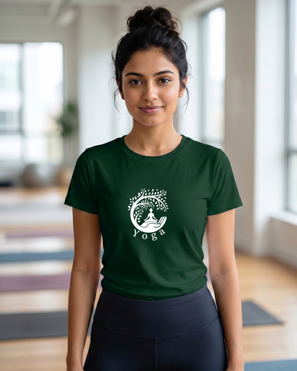 The Tree Of Life Yoga Stylish Classic Crew T-Shirt