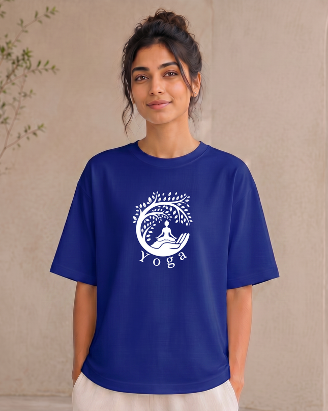 The Tree Of Life Yoga Stylish Oversized Classic T-Shirt