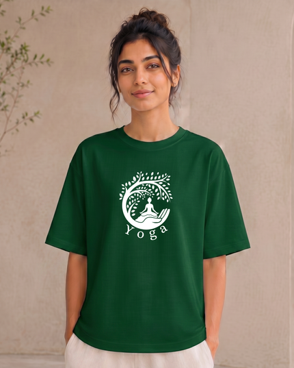 The Tree Of Life Yoga Stylish Oversized Classic T-Shirt