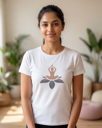 The Lotus Meditation Unisex Classic Crew T-Shirt