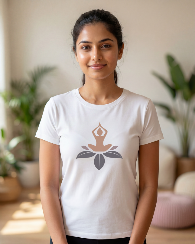 The Lotus Meditation Unisex Classic Crew T-Shirt