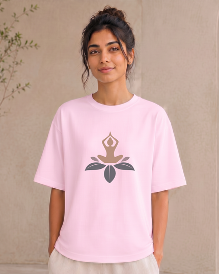 The Lotus Meditation Oversized Classic T-Shirt