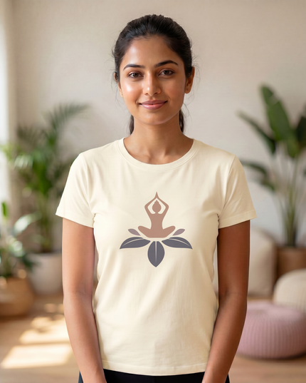 The Lotus Meditation Unisex Classic Crew T-Shirt