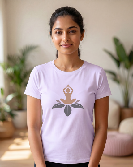The Lotus Meditation Unisex Classic Crew T-Shirt