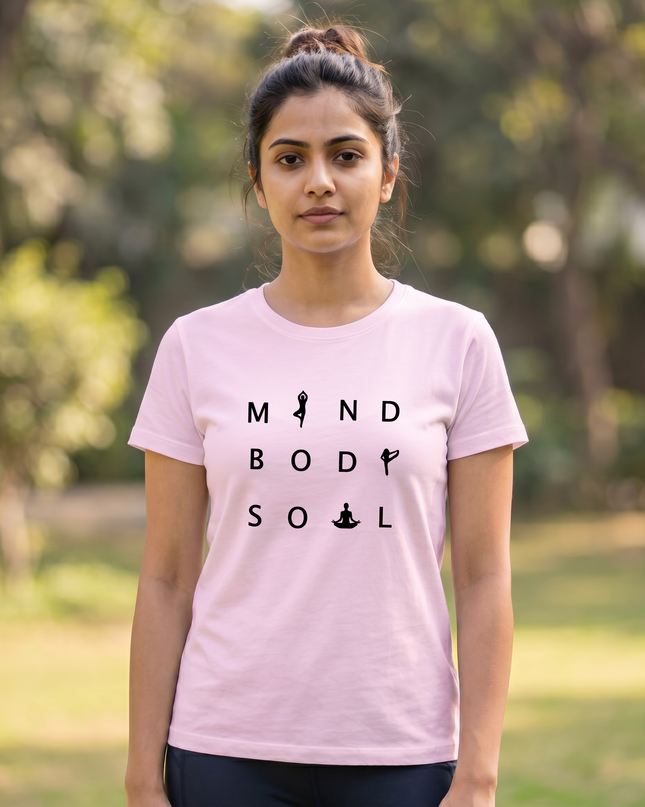 Mind Body Soul Stylish Unisex Classic Crew T-Shirt