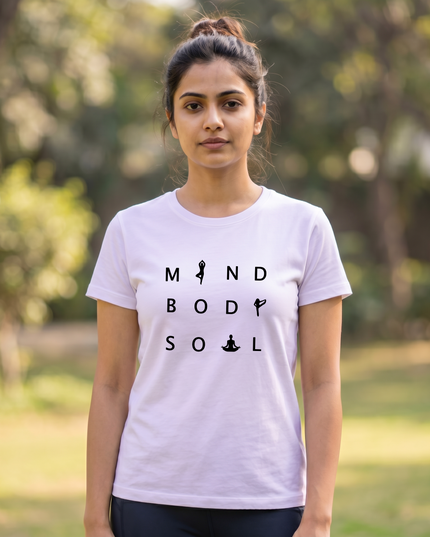 Mind Body Soul Stylish Unisex Classic Crew T-Shirt