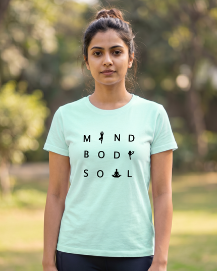 Mind Body Soul Stylish Unisex Classic Crew T-Shirt
