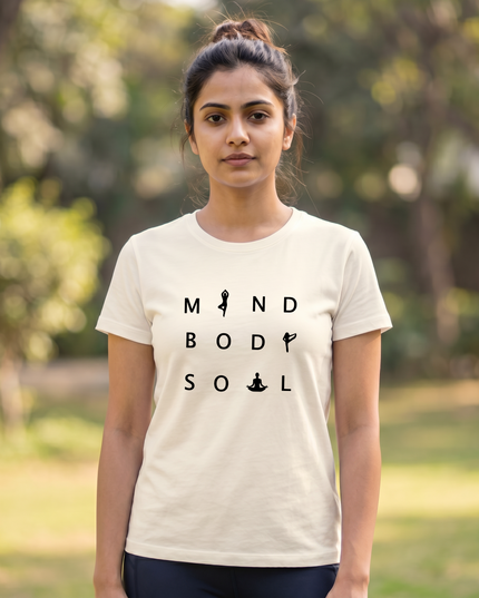 Mind Body Soul Stylish Unisex Classic Crew T-Shirt