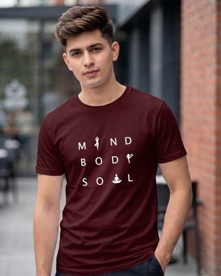 Mind Body Soul Graphic Classic Crew T-Shirt