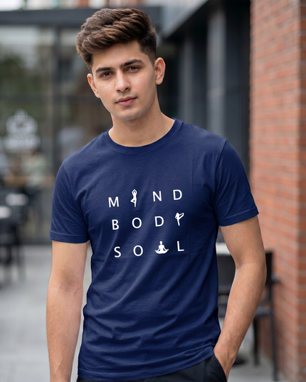 Mind Body Soul Graphic Classic Crew T-Shirt