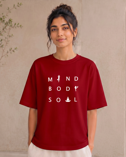 Mind Body Soul Stylish Oversized Classic T-Shirt
