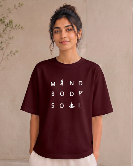 Mind Body Soul Stylish Oversized Classic T-Shirt
