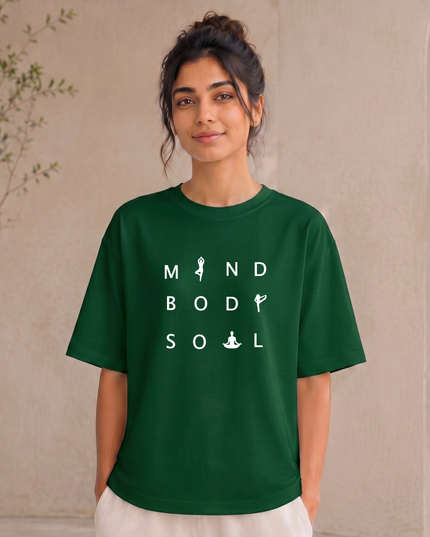 Mind Body Soul Stylish Oversized Classic T-Shirt