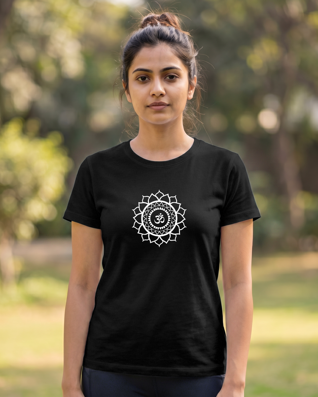 Sacred Om Mandala Classic Crew T-Shirt