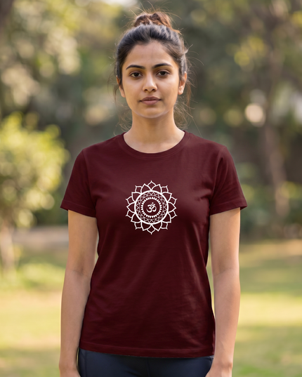 Sacred Om Mandala Classic Crew T-Shirt
