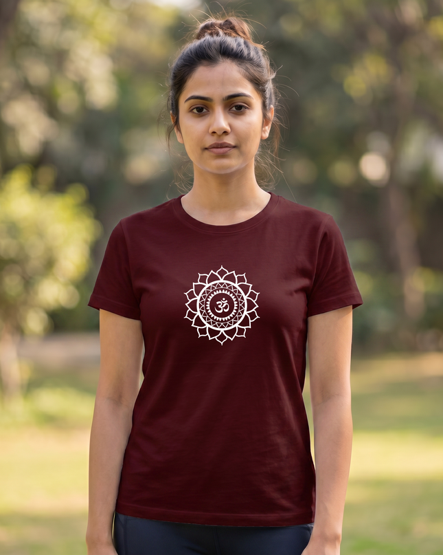 Sacred Om Mandala Classic Crew T-Shirt