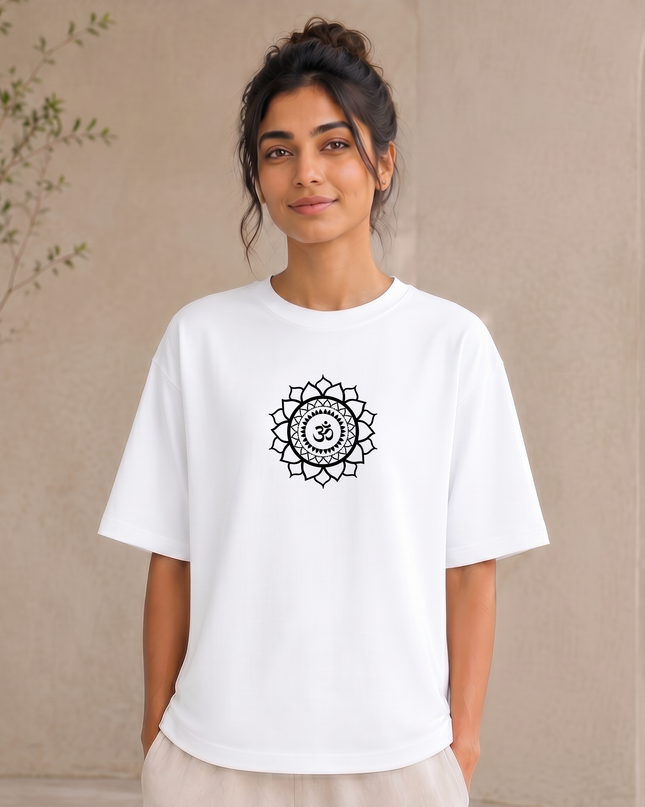 Sacred Om Mandala Oversized Classic T-Shirt