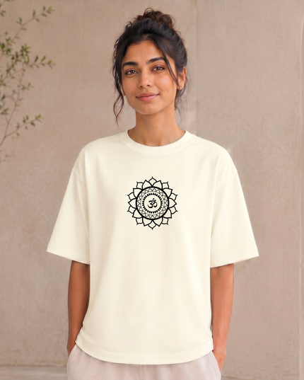 Sacred Om Mandala Oversized Classic T-Shirt