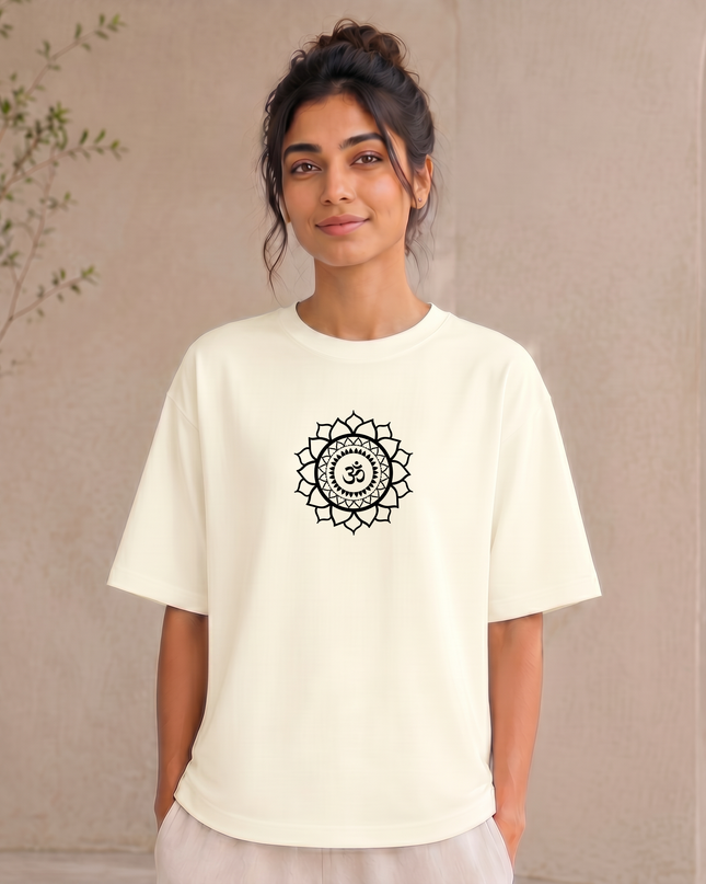 Sacred Om Mandala Oversized Classic T-Shirt