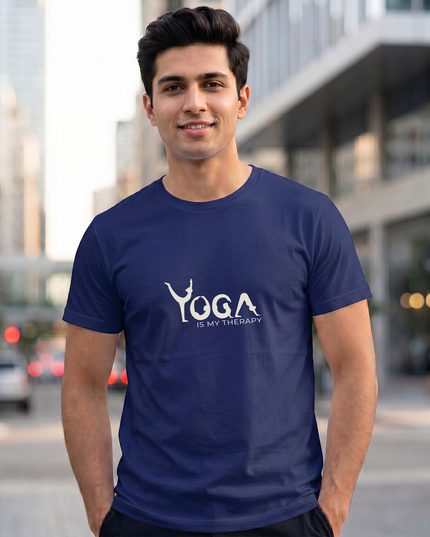 Yoga Is My Therapy Graphic Oversized Classic T-Shirt