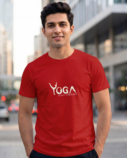 Yoga Is My Therapy Graphic Oversized Classic T-Shirt