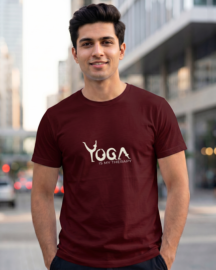Yoga Is My Therapy Graphic Oversized Classic T-Shirt