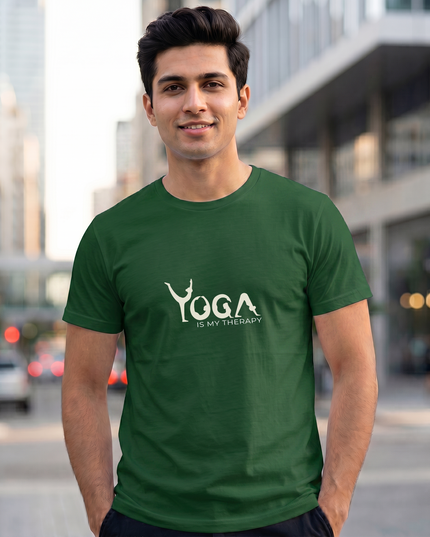 Yoga Is My Therapy Graphic Oversized Classic T-Shirt