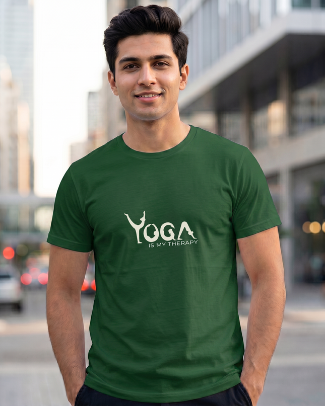 Yoga Is My Therapy Graphic Oversized Classic T-Shirt