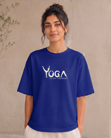 Yoga Is My Therapy Oversized Classic T-Shirt