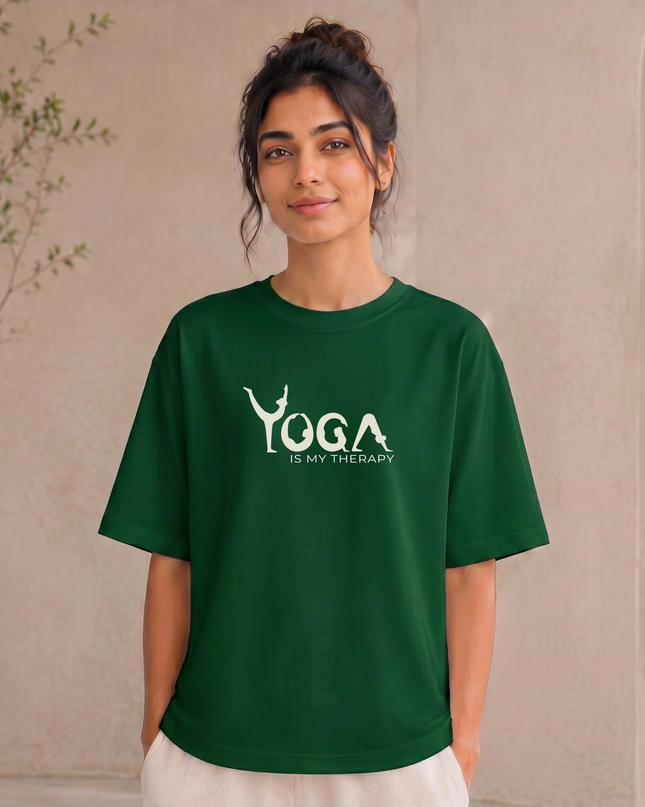 Yoga Is My Therapy Oversized Classic T-Shirt