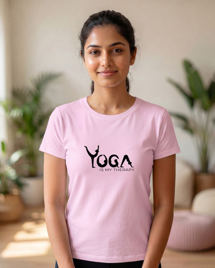 Yoga Is My Therapy Classic Crew T-Shirt
