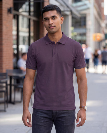 Classic Purple Men's Polo T-Shirt