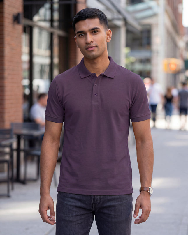 Classic Purple Men's Polo T-Shirt