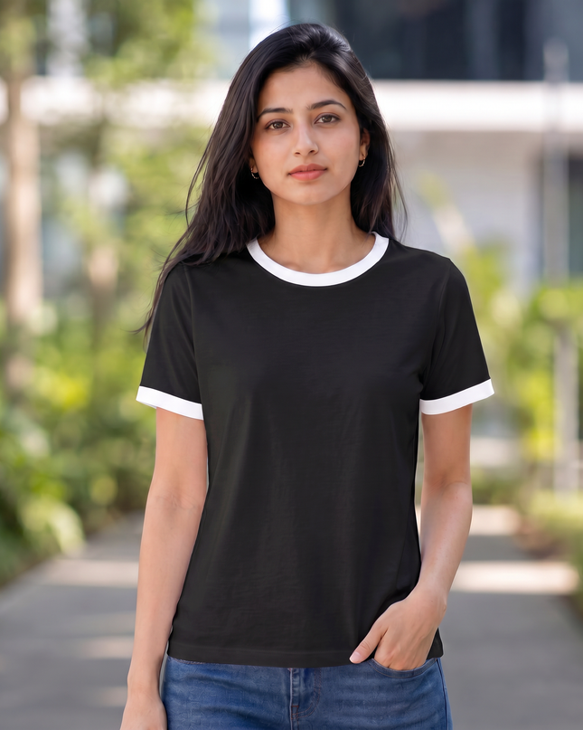 Ringer T-Shirt For Women's