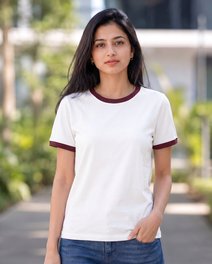 Ringer T-Shirt For Women's